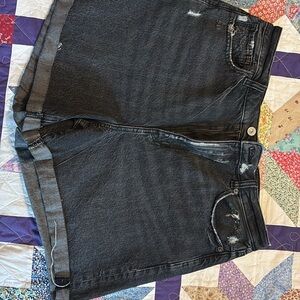 American Eagle Outfitters Black Denim Shorts